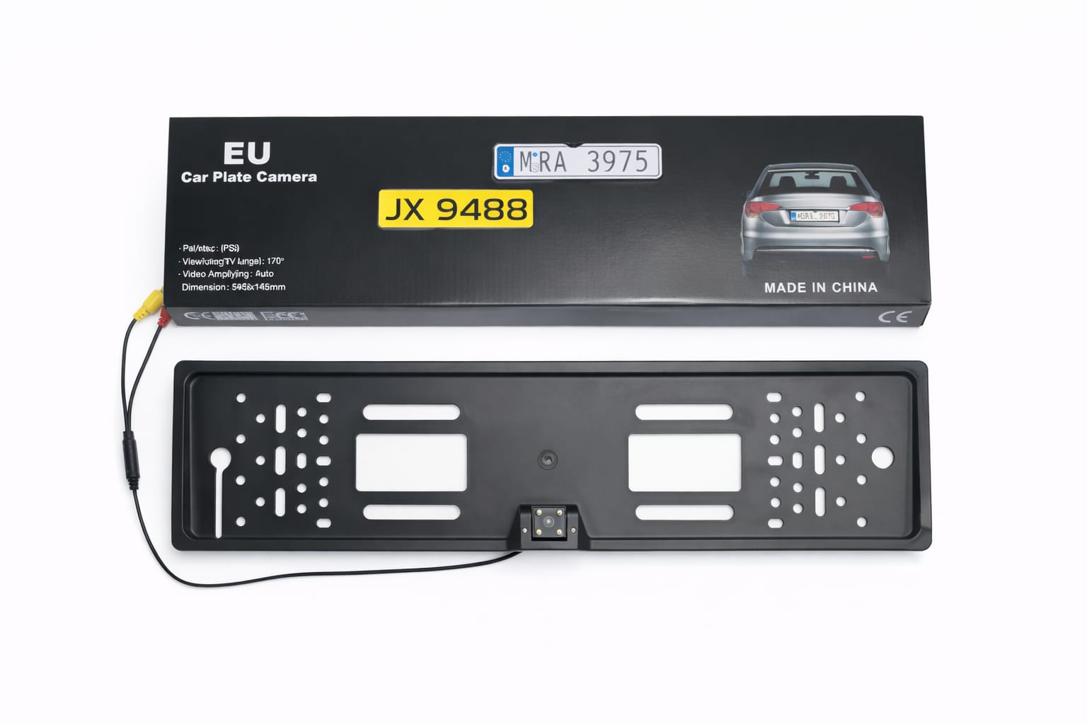 Rückfahrkamera Kennzeichenhalter EU mit Weitwinkel